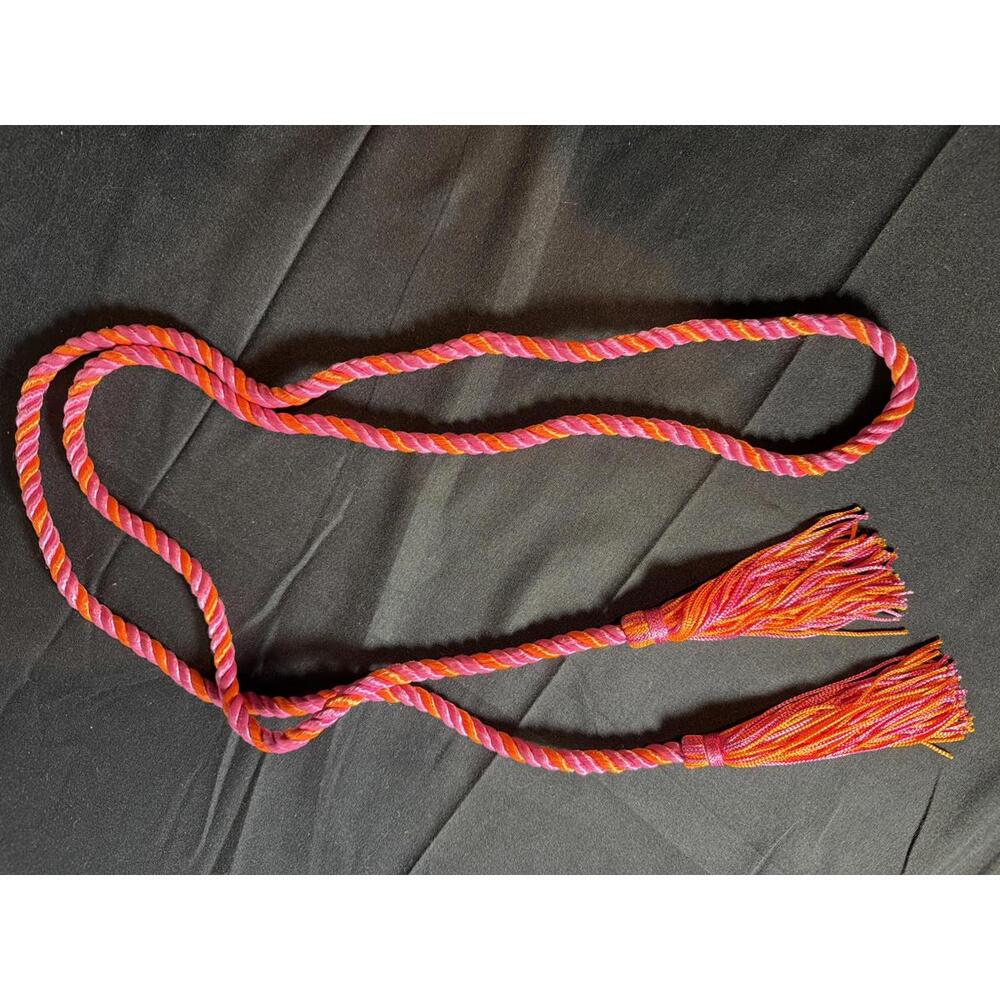 Pink and Orange Graduation Cord